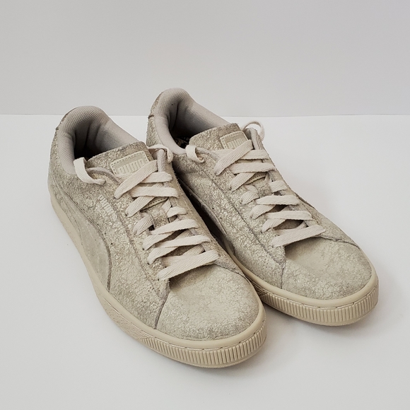 Puma Shoes - Puma Suede Remaster Sneakers Tonal Metalic Foil